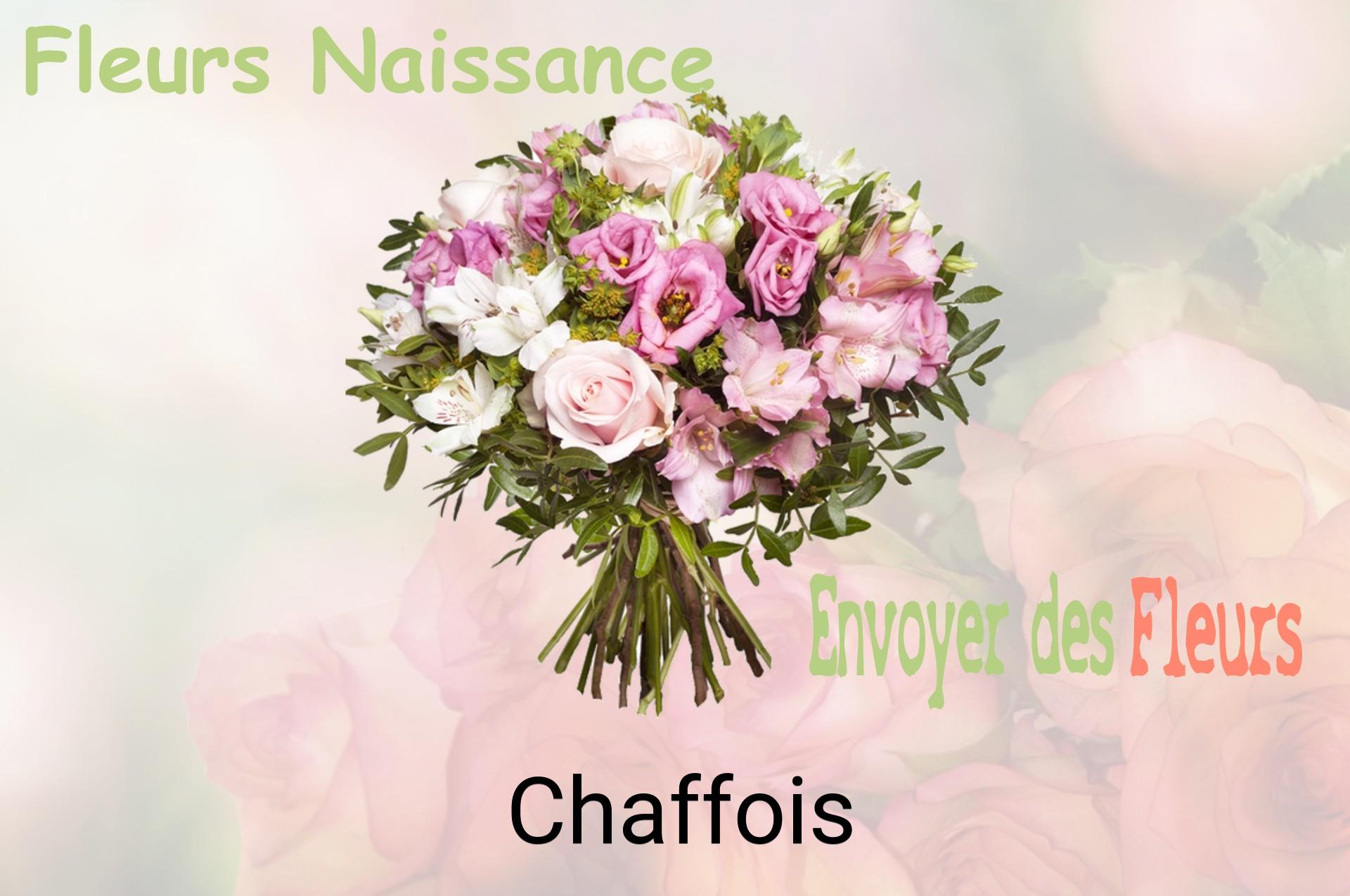 Bouquet de fleurs de naissance livré à Chaffois